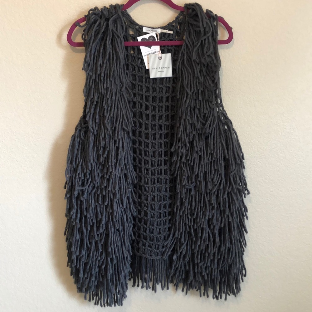 Fringe Sweater Vest